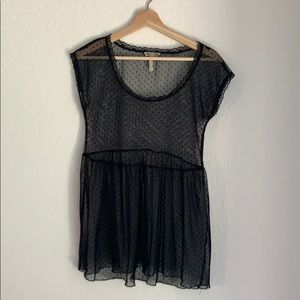 Black flowy shirt